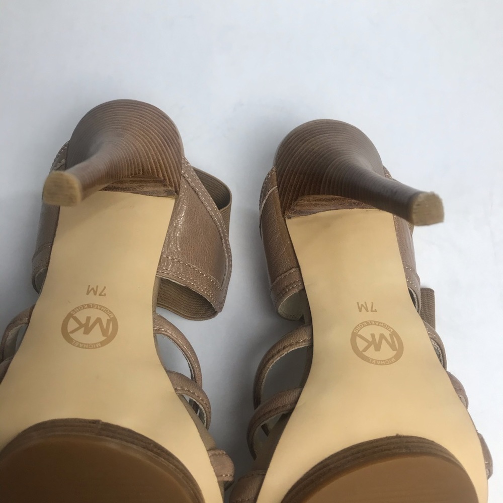 MICHAEL KORS Brown Ankle Strap Heels  7 - Picture 5 of 9